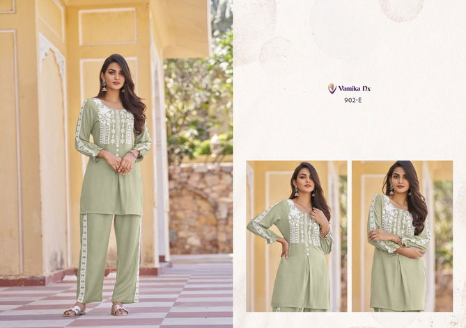 Vintage By Vamika Nx Platinum Rayon Cord Set Kurti With Bottom Wholesale Online
